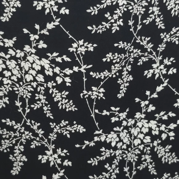 NWOT Comptoir des Cotonniers Black White Floral Ruffle Tier Midi Skirt M - Picture 3 of 4